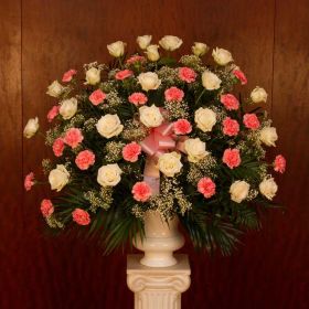 Carnation and Rose Basket